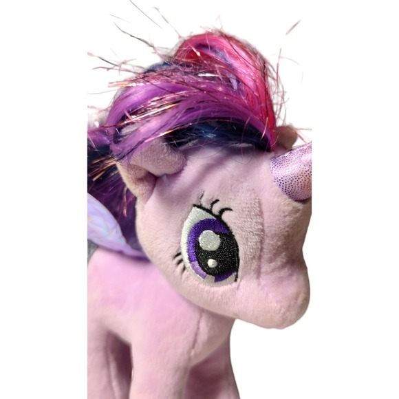 TY My Little Pony Twilight Sparkle Purple Unicorn 7 in Plush Toy 2016 With Wings - Picture 2 of 9